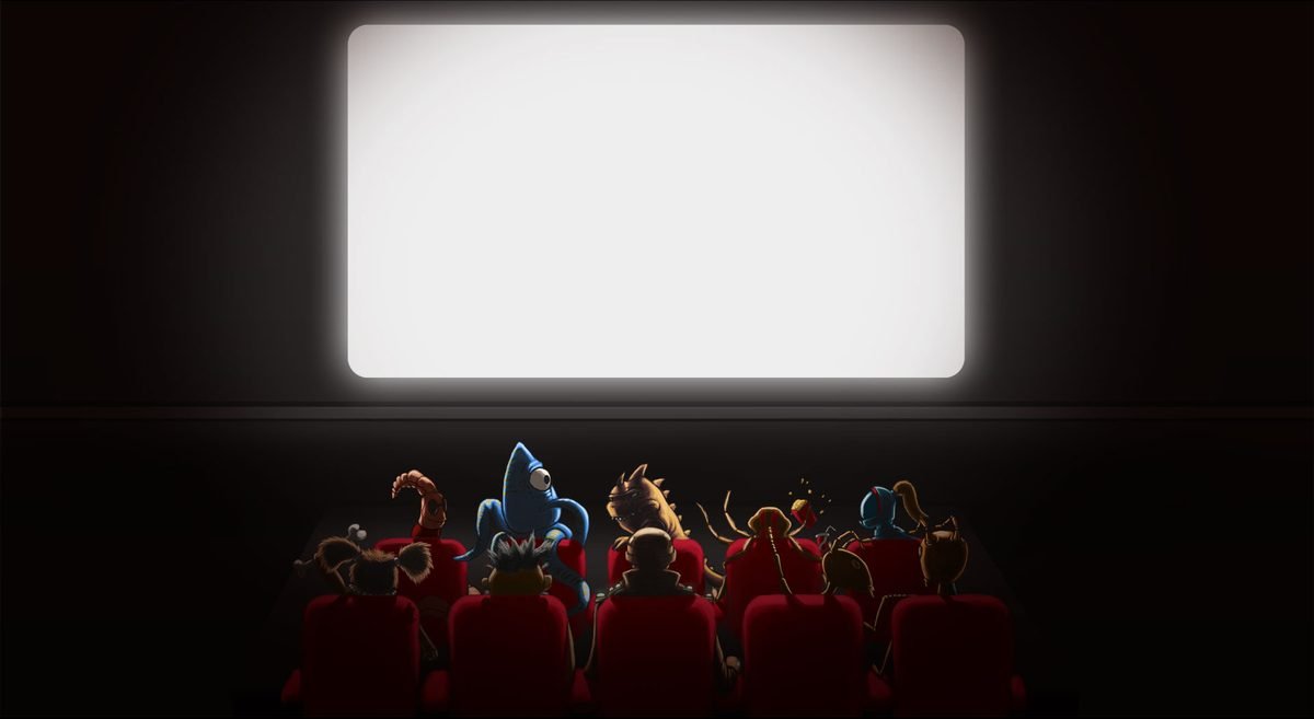 The GO aliens settle in at the cinema